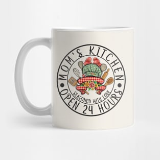 Mom's Kitchen Open 24 Hours - Seasoned With Love Mug